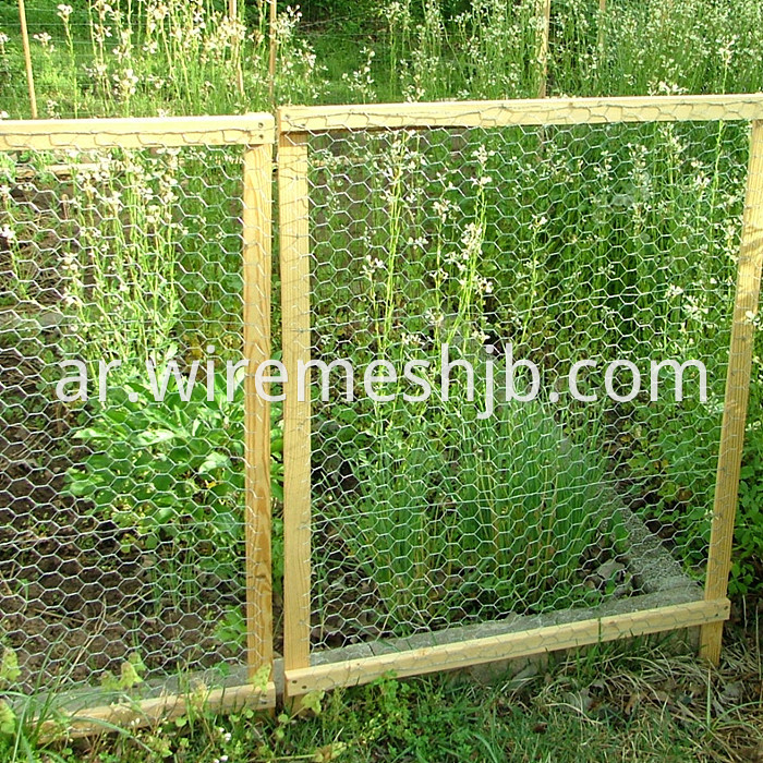 Hexagonal mesh fence